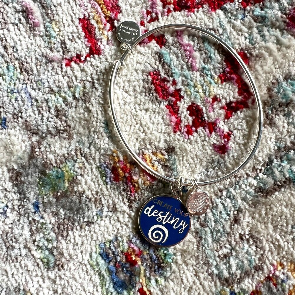 Alex and Ani Create Your Destiny Charm Bangle Bracelet